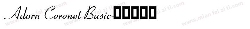 Adorn Coronet Basic字体转换